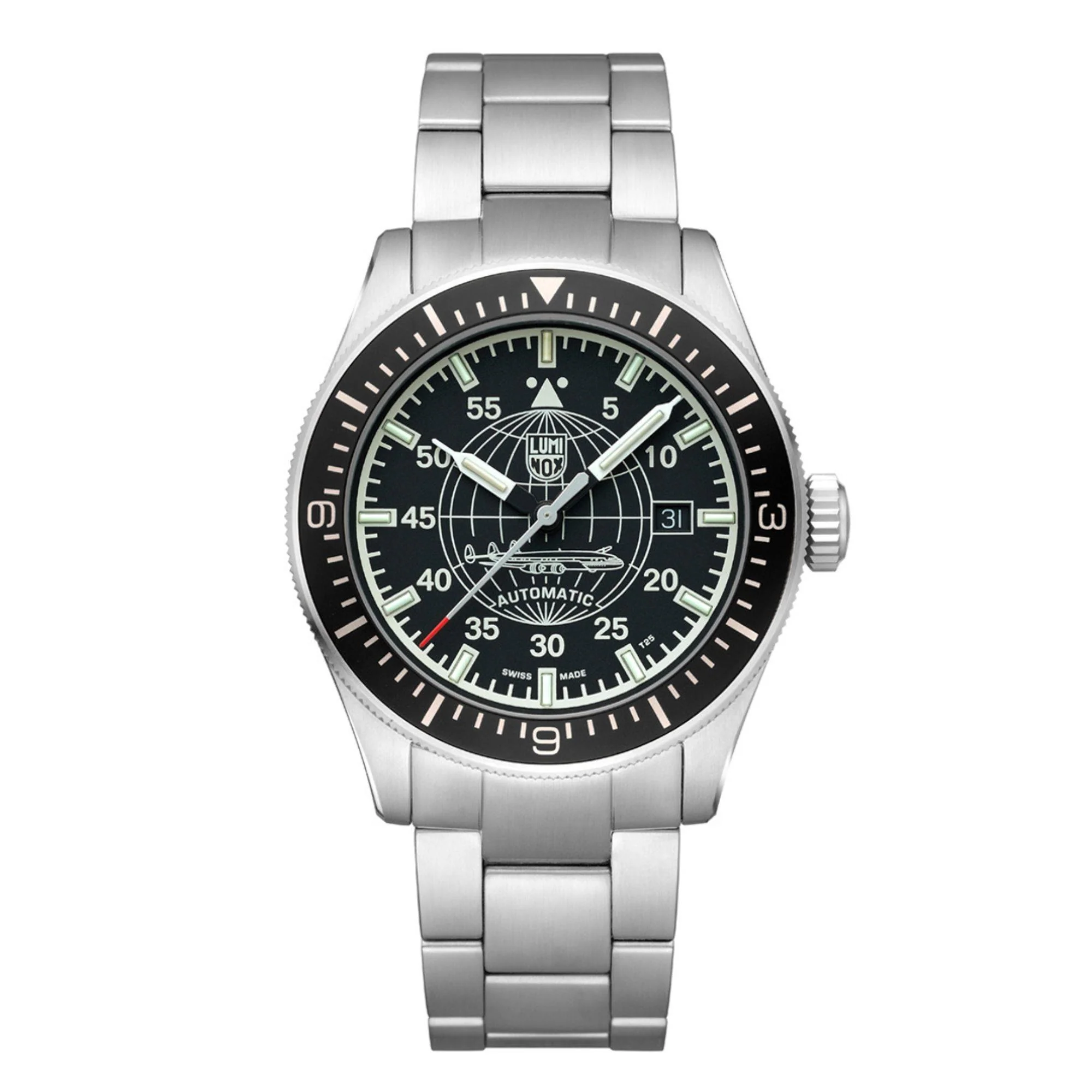 Luminox Constellation 9600 Series Black Dial Stainless Steel Bracelet Men's Watch XA.9601.M - Image 11