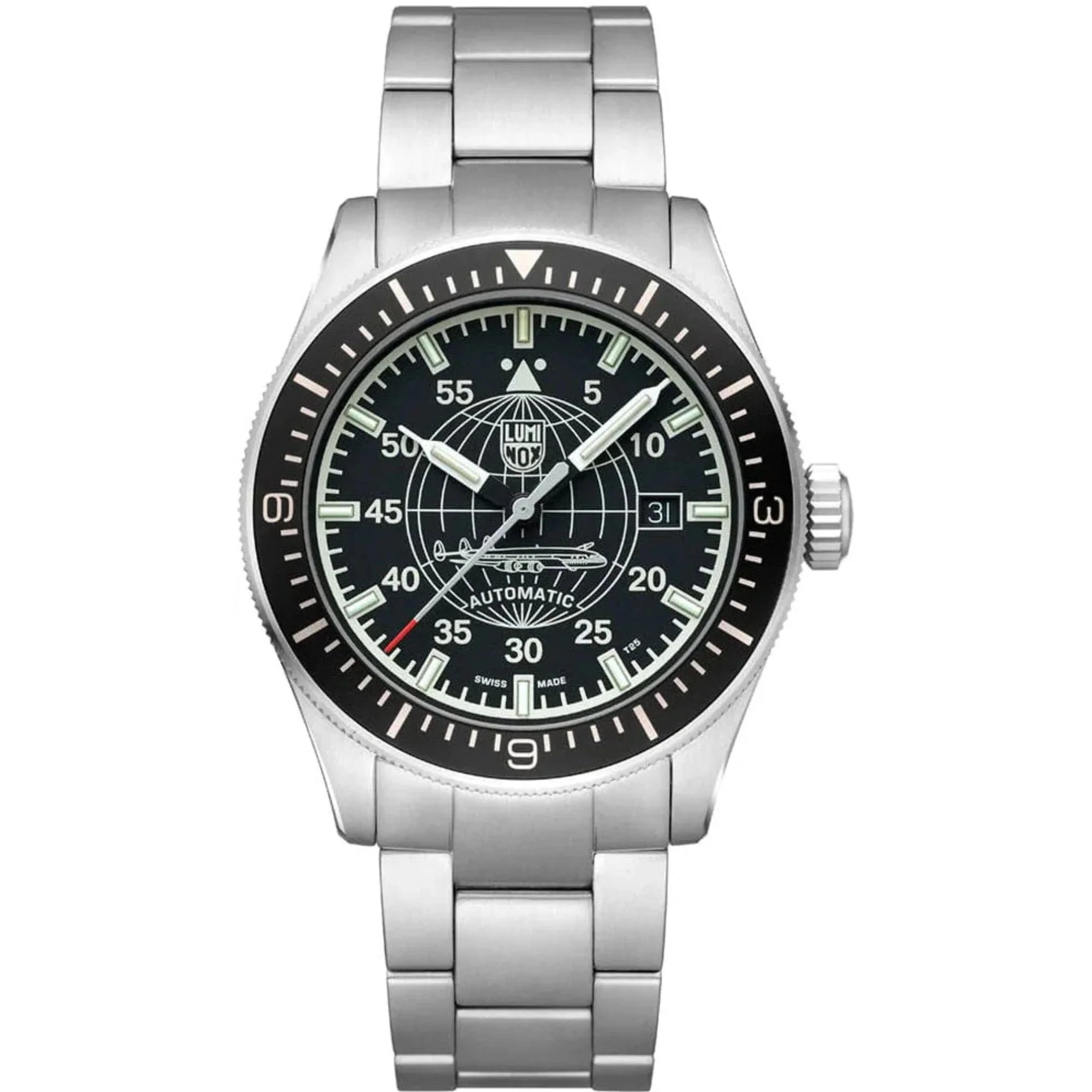 Luminox Constellation 9600 Series Black Dial Stainless Steel Bracelet Men's Watch XA.9601.M - Image 12