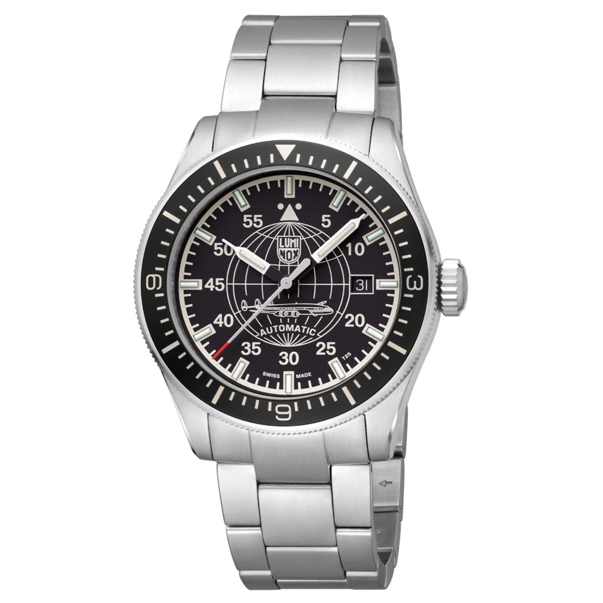 Luminox Constellation 9600 Series Black Dial Stainless Steel Bracelet Men's Watch XA.9601.M - Image 13