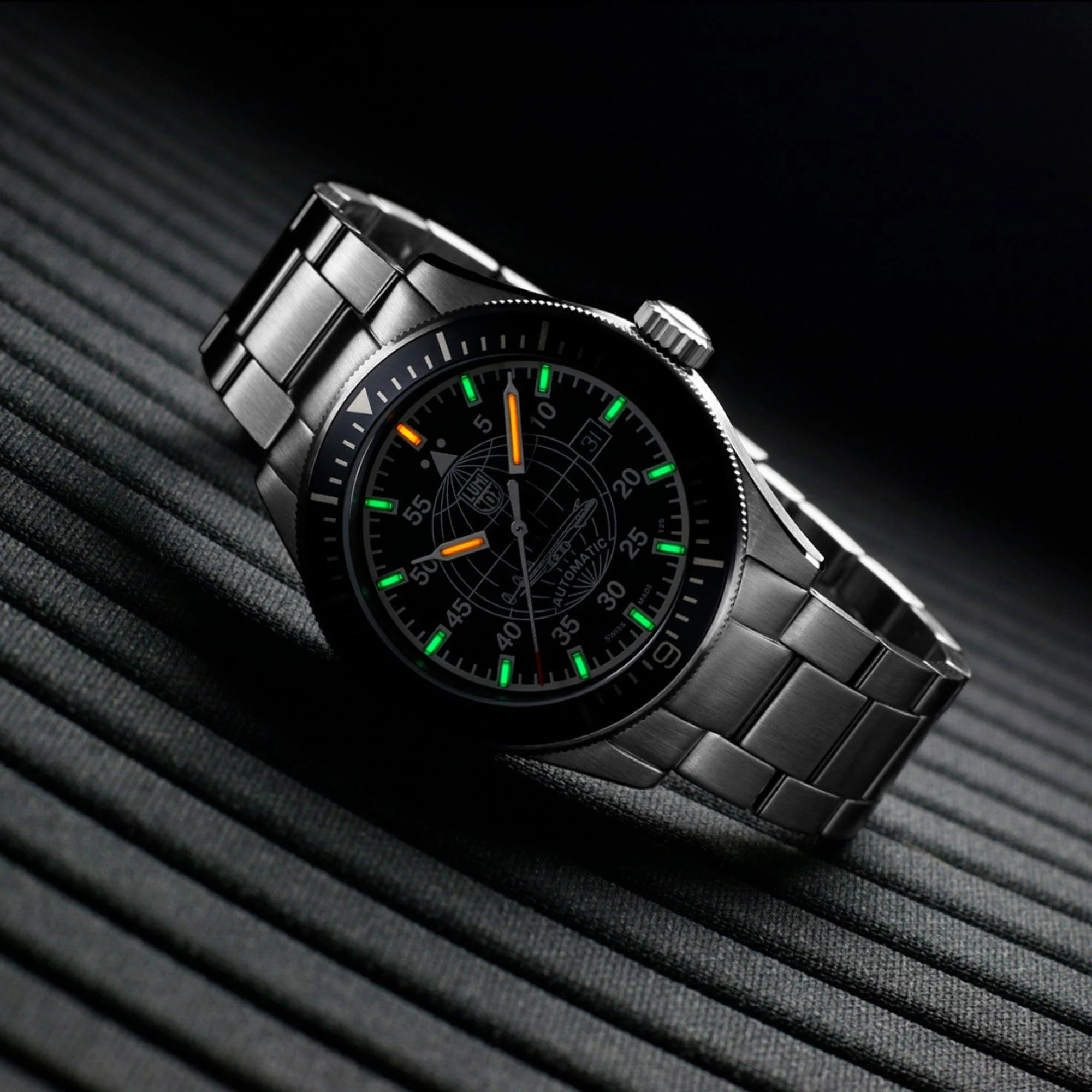 Luminox Constellation 9600 Series Black Dial Stainless Steel Bracelet Men's Watch XA.9601.M - Image 21