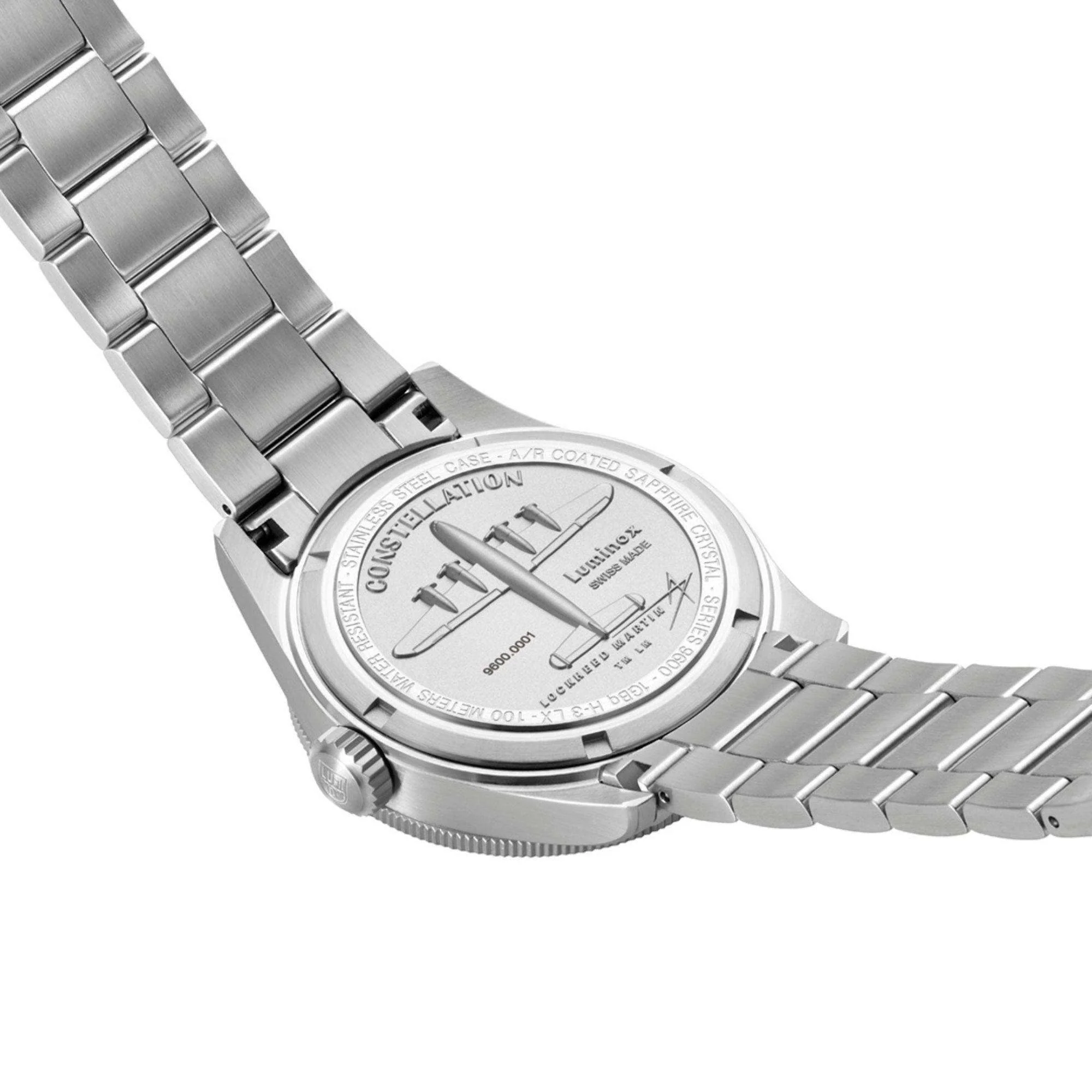 Luminox Constellation 9600 Series Black Dial Stainless Steel Bracelet Men's Watch XA.9601.M - Image 7