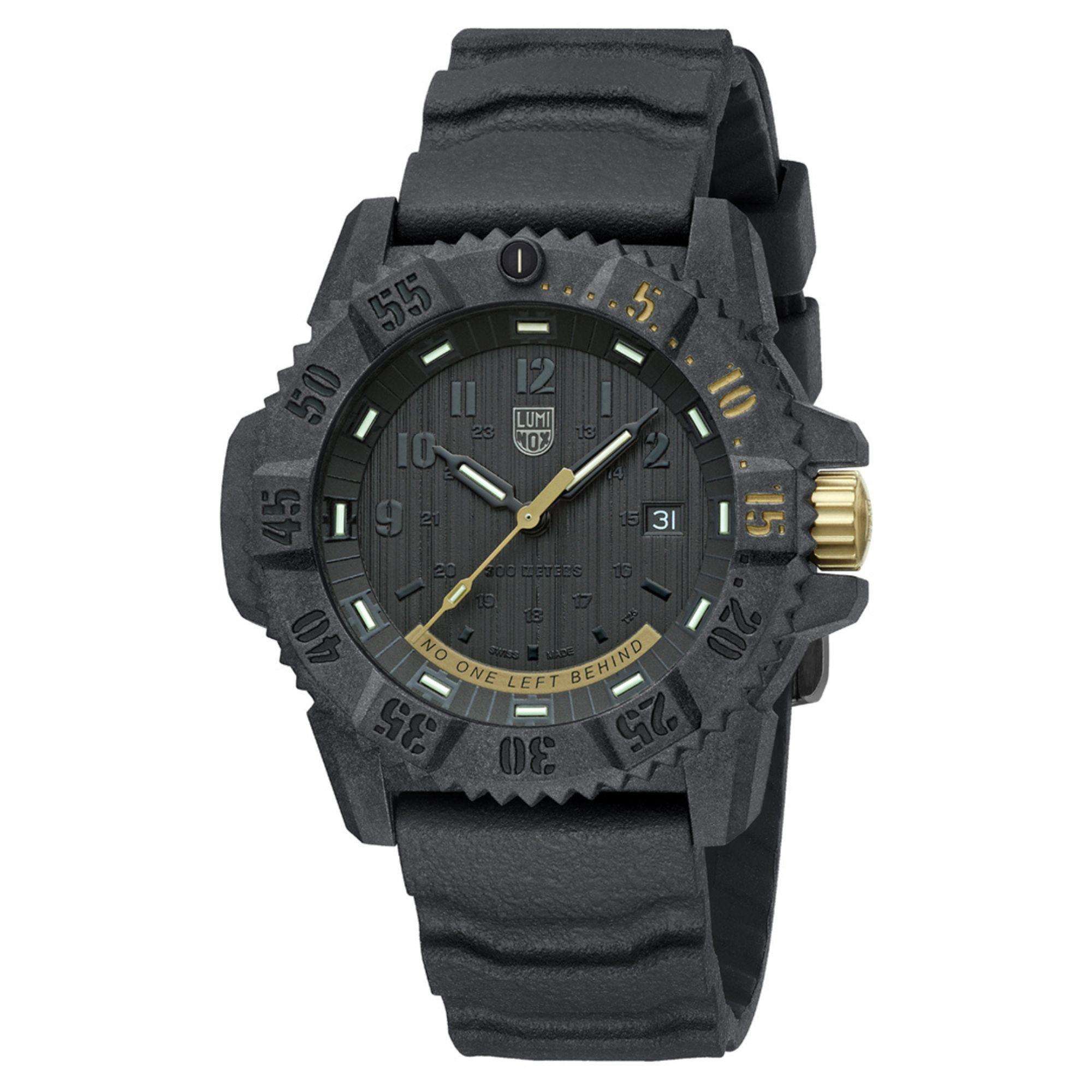 Luminox Master Carbon Seal 3800 Series Black Dial Grey Rubber Strap Men's Watch XS.3805.NOLB.SE - Image 2