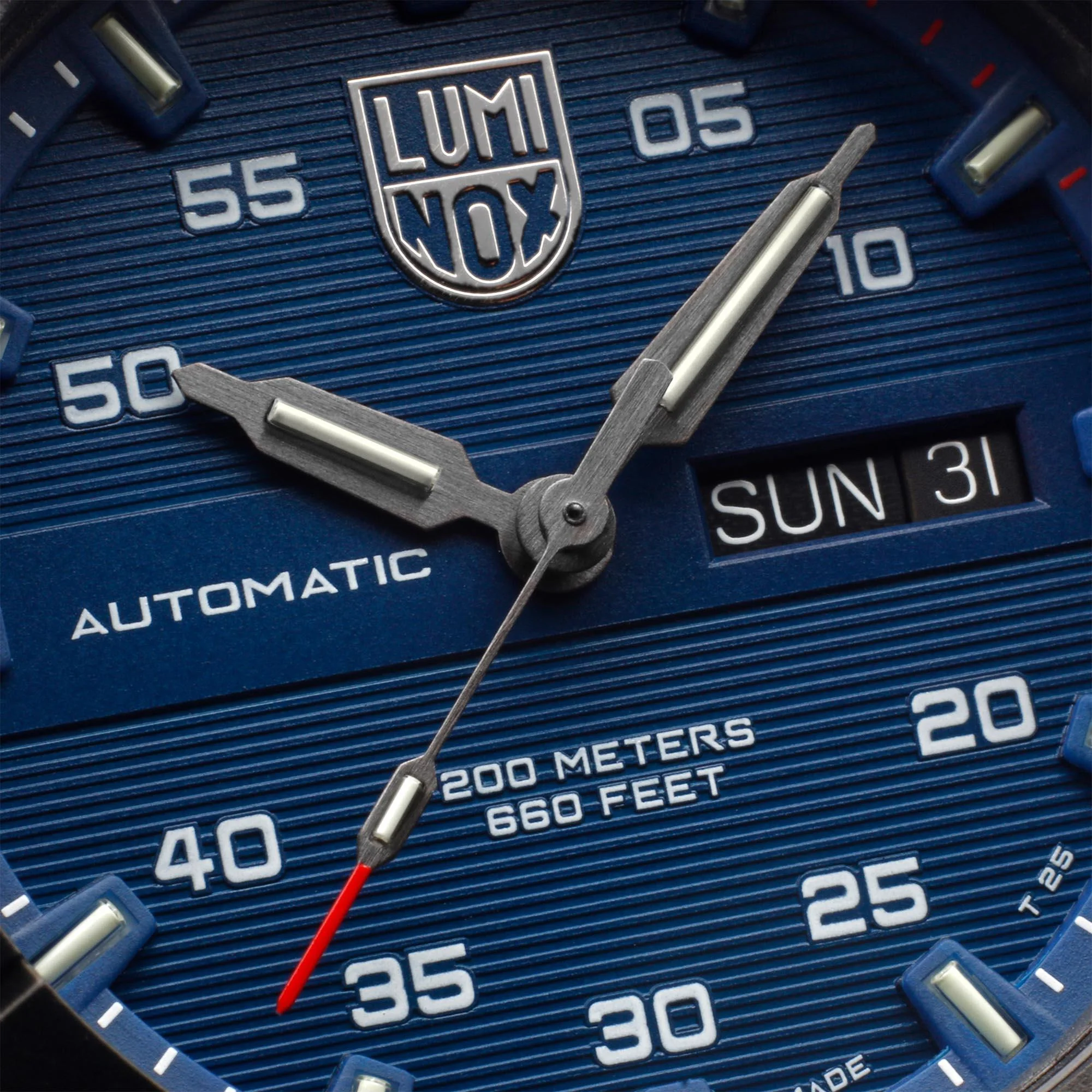 Luminox Master Carbon Seal 3860 Series Automatic Blue Dial Rubber Strap Men's Watch XS.3863 - Image 4
